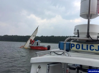 Wypadek jachtu na jeziorze Roś